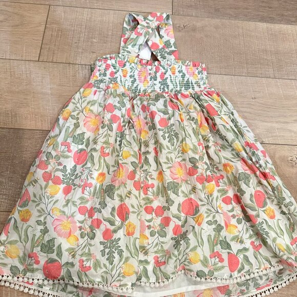 SIGRID OLSEN GIRLS STRAWBERRY FLORAL DRESS SIZE 6 NEW - Picture 9 of 10